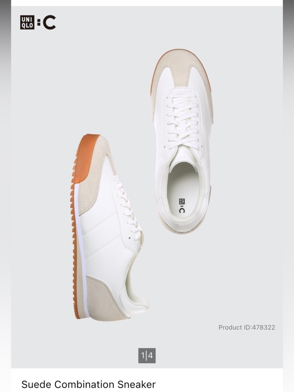 Suede Combination Sneaker